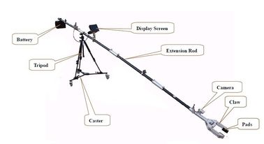 HEWEI Bomb Disposal Equipment , 4 Meters EOD Telescopic Manipulator with Camera