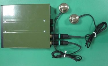Stereo Stethoscope Wall Listening Device With Two Sensors Thru Solid Structures