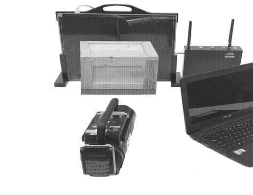 Lightweight Handheld Baggage 154um Handheld X Ray Scanner 433mm X 354mm Standard Detection Area