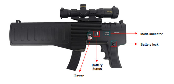 Hand Held 900Mhz Anti Drone Jammer Low Pollution