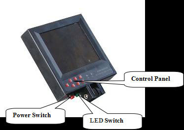 Portable Under Vehicle Surveillance System 5.6&quot; LCD Screen With Lights Visible 155cm Length