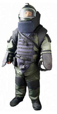 Olive Green Eod Bomb Suit 21 Layer Woven Fabric Aramid Fiber