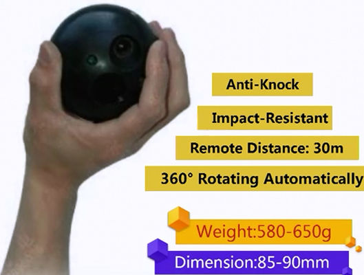 360° Rotating Wireless Real Time Intelligence 30m Surveillance Ball