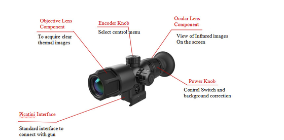 Tk Ip67 Thermal Image Scope Small Size Lightweight Lower Power Consumption