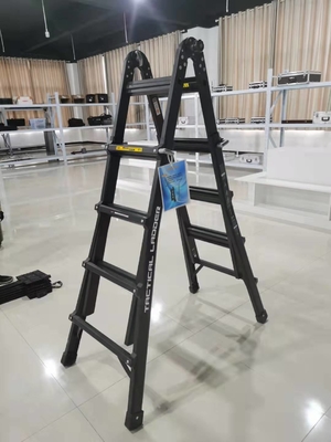 Aluminum And Stainless Steel Folded Tactical Ladder 250kg Loading Capacity 1.52m Length