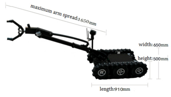 Led Eod Explosive Ordnance Disposal Robot 150m