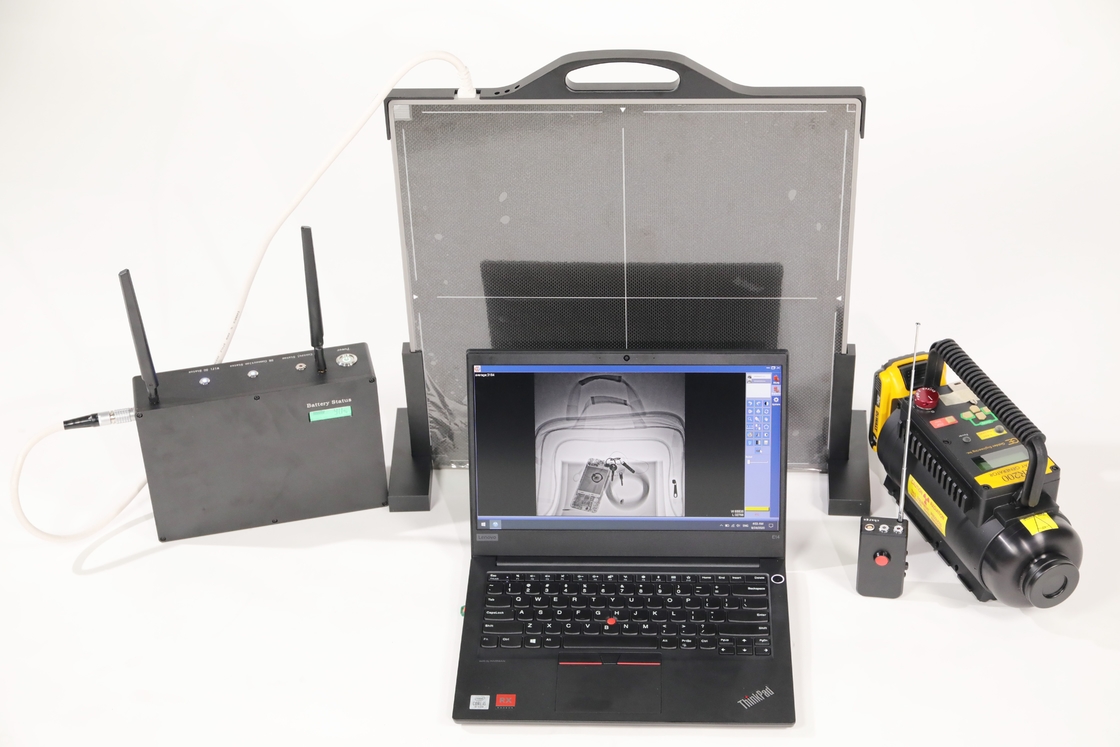 150kV 22mm Steel Portable X-ray baggage Inspection System For check point , vehicle