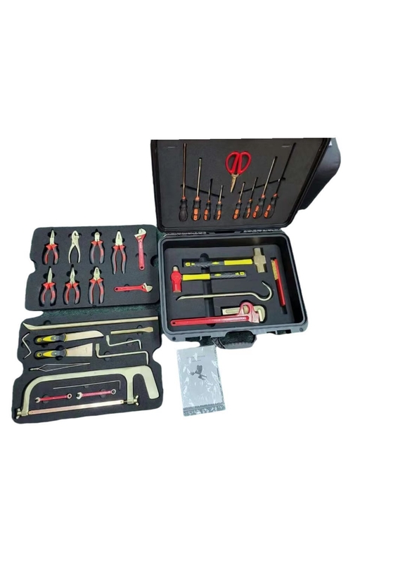 36 - Piece Non Magnetic Tool Kit / Non Sparking Tools With Rugged Duty Case