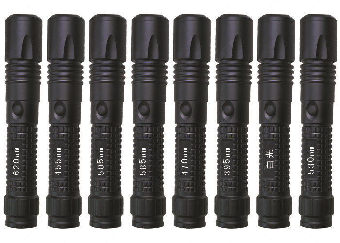 Eight Waveband Forensic Flashlight Single Lens Output 170mm*32mm*25mm Measurement