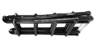 Black Color Folding Step Ladder Straight Tactical Ladder Frame Loading 600kg