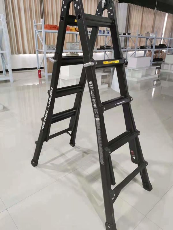 Portable 250Kg Tactical Folding Ladder Ultralight Aviation Aluminum Stainless Steel Composite Materials