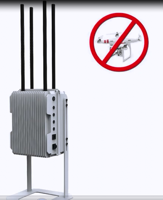 Fixed UAV Signal Jammer Radio Frequency Blocker With Various Frequency